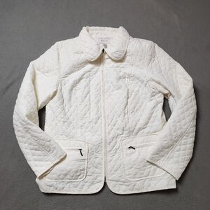 Quilted Jacket JM Collection - Light Spring Fall Jacket Sz Med